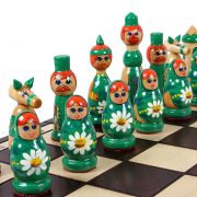 Set de șah artizanal MATRIOȘKA
