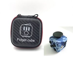 fidget-cube albastru military