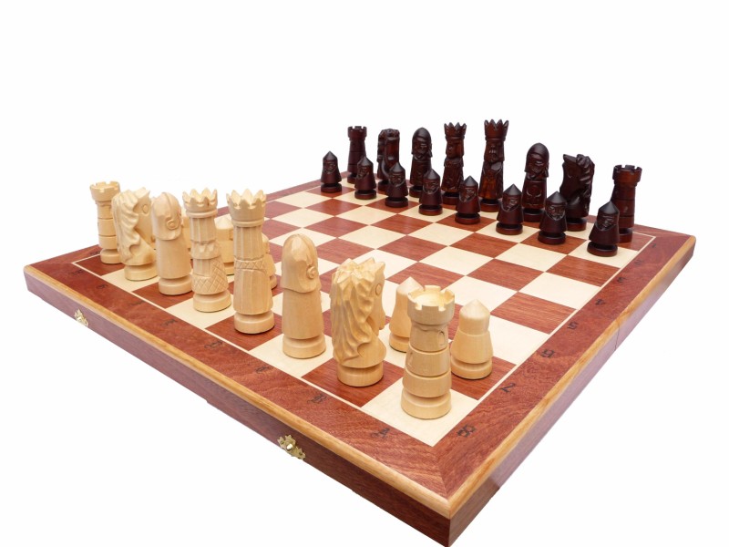 set de șah sculptat castel premium large magazin de sah master chess